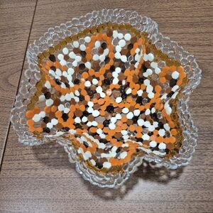 Gorgeous Fused Glass Freeform Bowl